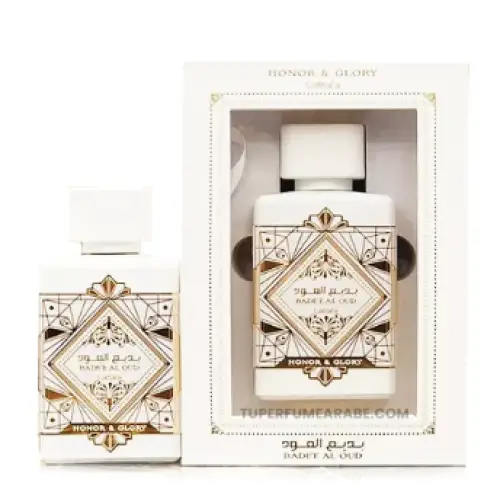Honor & Glory de Lattafa, perfume oud gourmand con piña y vainilla
