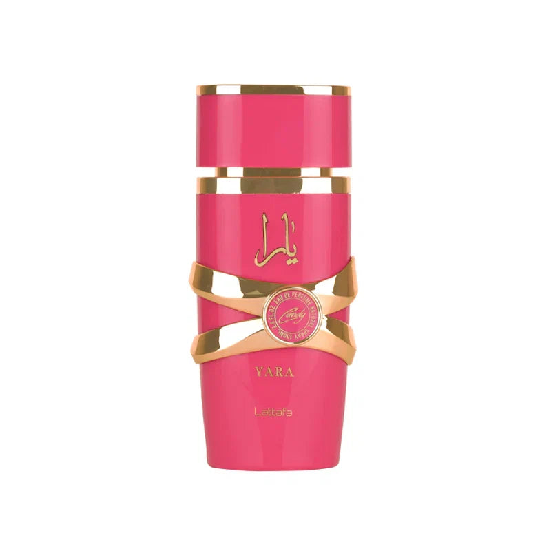 Yara Candy de Lattafa, perfume árabe gourmand frutal en decant
